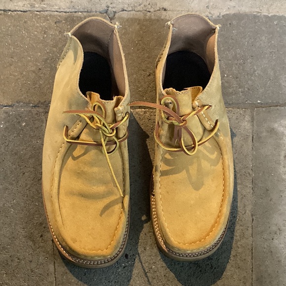 WILDBUNCH beige suede Wally shoes, size 11 *as is - Picture 3 of 15